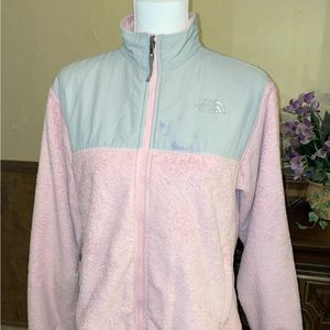 The North Face Pink Jacket XL has a small stain